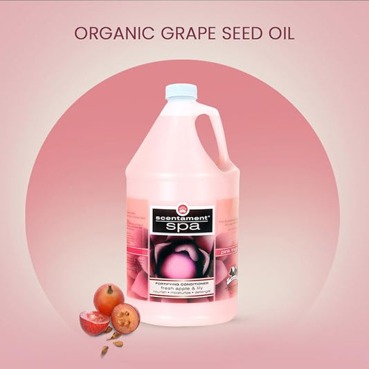 Best Shot Scentament Spa Fortifying Puppy Conditioner, Ideal Skin Care Product, for Deep Cortex Conditioning, Fresh Apple Lily, 1 Gallon