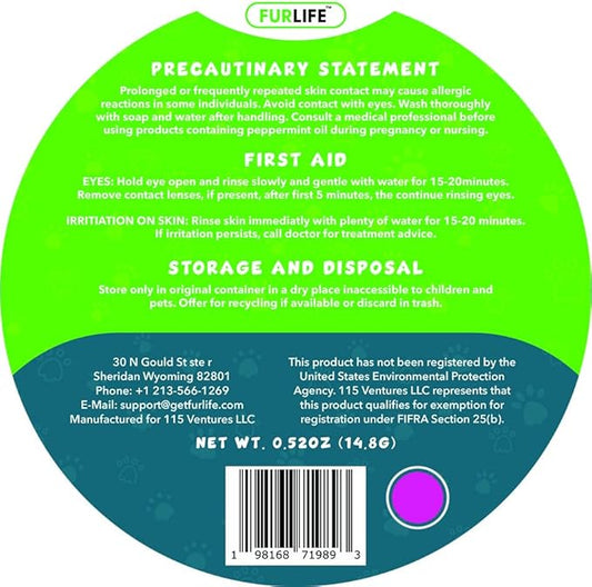 FurLife Pink Dog Tag, Flea and Tick Prevention for Dogs - Waterproof Pendant for Collar, Safe for All Breeds