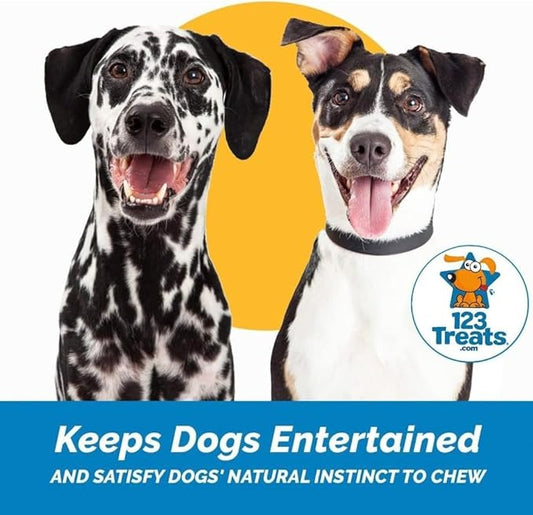 123 Treats Goat Horns for Dogs – (Small, 3 Count) Long Lasting Dog Treats for Aggressive Chewers, 100% Natural, Rich in Protein & Low in Fat, Supports Dental Health