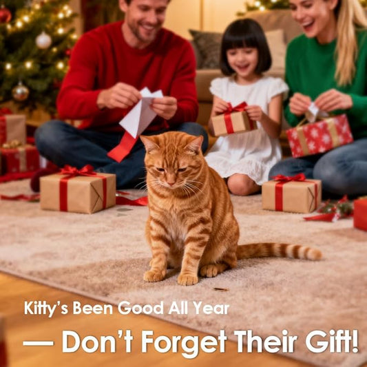 Mooncat Set – Waterless Shampoo, Paw Balm & Dental Wipes – Holiday Grooming Kit & Stocking Stuffers for Cat Lovers, Limited Edition