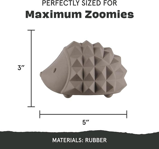 Barkbox Sven The Hedgie Super Chewer Dog Toy | Natural Rubber, Wacky Bounce & Rippled Texture | Durable Dog Toy for Aggressive Chewers, Medium to Large Dogs