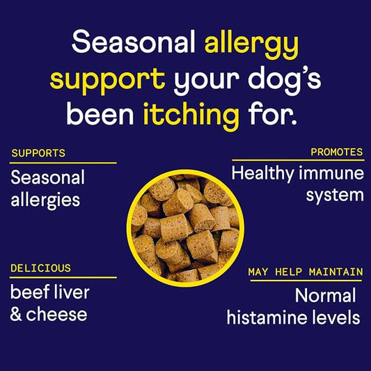 Finn Allergy & Itch for Dogs | Daily Support for Itchy Skin, Immune Health & Seasonal Allergies from Colostrum, Bee Propolis + Probiotics | 90 Soft Chews