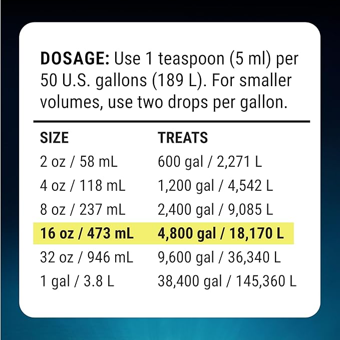 Fritz Aquatics Fritz Complete Water Conditioner/Dechlorinator Instantly Removes Chlorine & Chloramines/Detoxifies Nitrite & Nitrate for Fresh & Salt Water Aquariums (16-Ounce)
