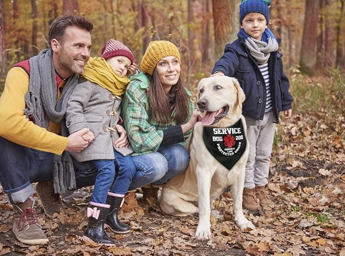 Dog Bandana, Service Dog Bandana, Dogs Scarf Classical Printing, Dogs Scarf Accessories, Doggy Kerchief Pet Kerchief, Christmas Birthday Thanksgiving Doggy Gift C01