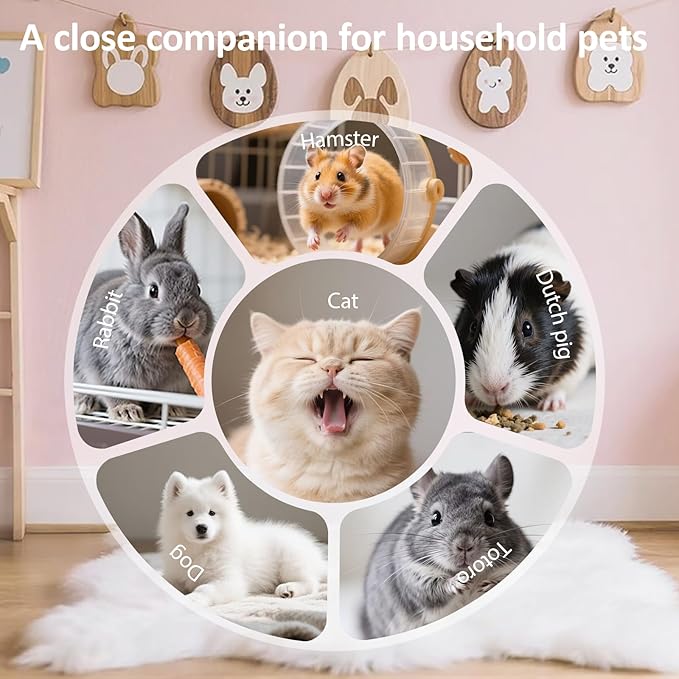 3-in-1 Pet Grooming Kit for Small Animals, Including a Telescopic Scratcher, a Flea and Lice Comb, and a Pair of Massage Gloves, Pet Massage Set for Dogs, Cats, Rabbits, Guinea Pigs, Hamsters, etc