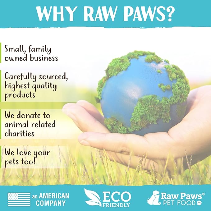 Raw Paws Signature Blend Pet Food for Dogs & Cats - Beef & Wild-Caught Mackerel Recipe, 1-lb Rolls (20 Pack) - Freshly Made in USA Natural Beef Fish Dog Food - Mackerel for Dogs, Raw Cat Food