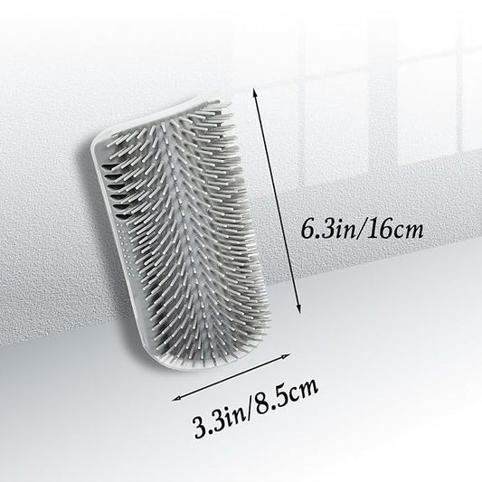 2 Pack Cat Self Groomer, Wall Corner Groomer Brush, Cat Face Scratchers, Cat Self Groomer for Indoor Cats, Wall Corner Cat Scratcher for Long/Short Fur Kitten 6.3inch