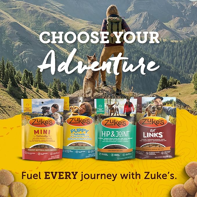 Zuke's Puppy Naturals Bag of Soft Puppy Treats for Training, Natural Dog Treats Bites with Salmon Recipe, 5 oz.,