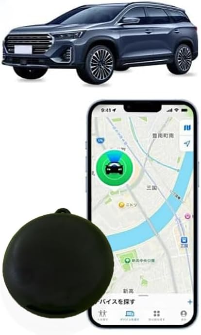 Mini GPS Tracker for Vehicles | No Subscription Required | Magnetic Real-Time Locator for Car, Kids, and Pets （Apple Only ）