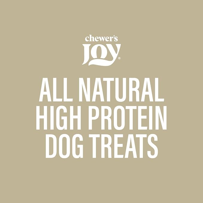 Chewer's Joy Beef Jerky Stick 5–6" (8oz) – Natural Dog Treats – Single Ingredient Long-Lasting Chews, High Protein