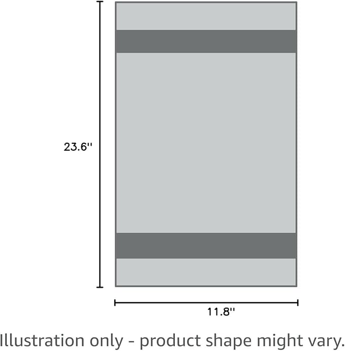 Dog Bath Towel - Super Absorbent Microfiber Dog Towel for Small Dogs and Cats, Yellow & Grey 11.8" x 23.6"