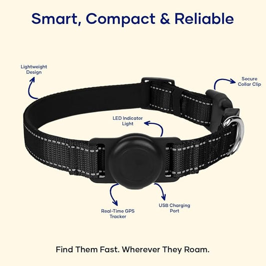 Smart Pet Locator – GPS Tracker for Dogs & Cats | Real-Time Tracking, Waterproof & Lightweight | Long Battery Life & App Control