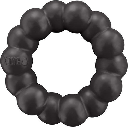 KONG Extreme Ring - Durable Natural Rubber Ring Toy for Healthy Chewing Habits - Chew Toy Supports Dog Dental Health - Dog Toy Supports Instincts During Playtime - for XL Dogs