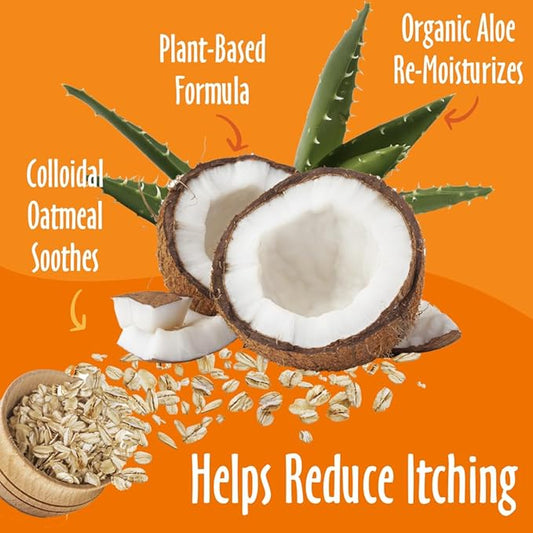 earthbath Oatmeal and Aloe Dog Shampoo- Oatmeal Shampoo for Smelly Dogs, Dog Wash in Bulk, Helps Itchiness and Dry Skin, Shampoo for Pet Grooming, Dilutes 33:1- Vanilla and Almond, 2.5 Gallon (1 Pack)