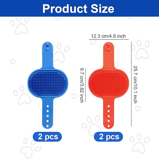 4 Pcs Silicone Grooming Strap Pad for Cats, Adjustable Rubber Cat Self Groomer Corner Scratcher, Cat Face Scratchers Massager for Long Short Hair, Self Grooming Cats Brush Rubbing Post Accessories