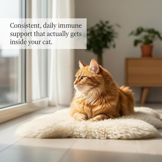 Purrvita L-Lysine Liquid Drops for Cats, Simply add onedrop in Your Cat's Food Daily，2fl.oz，60ml （1pc）