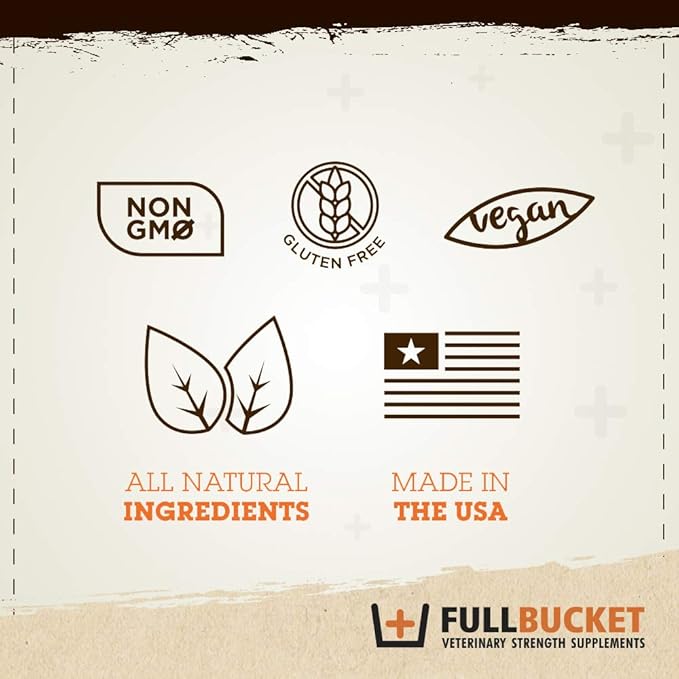 FullBucket Daily Cat Probiotic Powder - Digestive Supplement for Diarrhea, Gas and Supporting Gut & Stomach Health with Prebiotics & Enzymes, 30 Servings