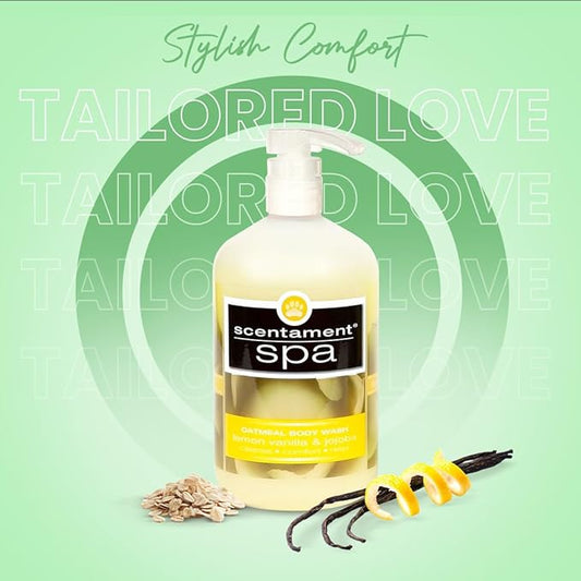 Best Shot Spa Oatmeal Body Wash, Lemon Vanilla, 16 oz