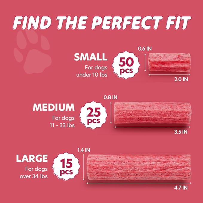 SuperPaw Dental Chews for Dogs - Healthy Dog Dental Treats for Teeth and Gums, Natural Chew Toy Alternative, Teeth & Gum Cleaning - Small, Blueberry, Pack of 1