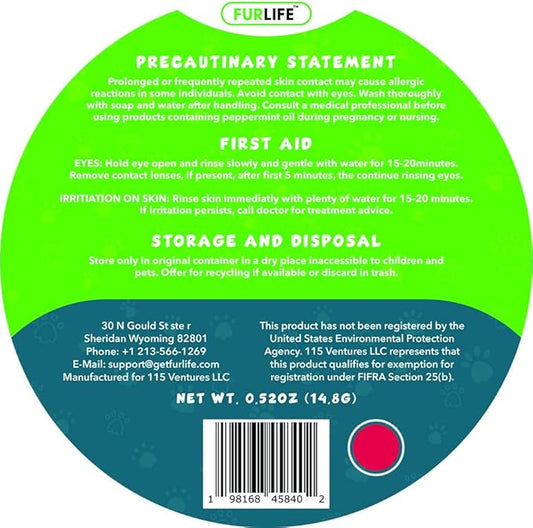 FurLife Red Dog Tag, Flea and Tick Prevention for Dogs - Waterproof Pendant for Collar, Safe for All Breeds