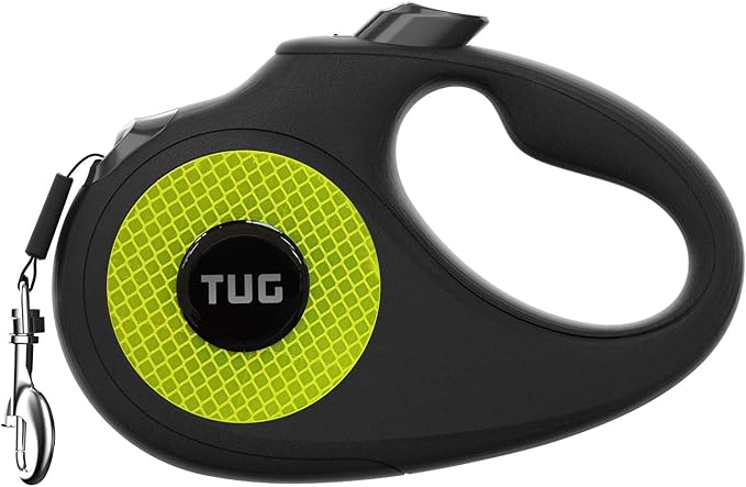 TUG Tiny 360° Tangle-Free Reflective Retractable Dog Leash | Cat Leash | 10 ft Strong Nylon Tape (Tiny)
