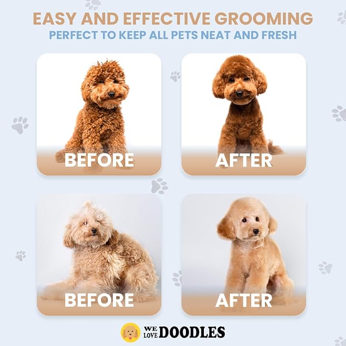 We Love Doodles Dog Gloves Wipes & Dog Ear Cleaning Solution Kit Bundle - Pet Bathing Wipes for Dogs, Paws, Face, Body, Ears, Prevent Infections, Organic, Made in USA, Ear Drops for Dogs