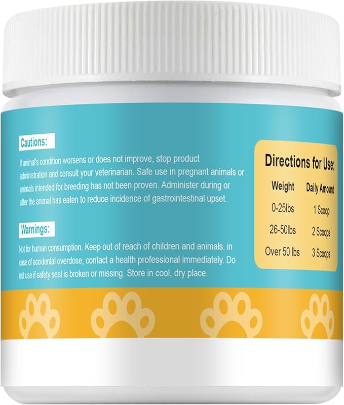 Pet Dental Powder for Dogs and Cats - Dog Teeth Cleaning Powder for Breath Freshener, Oral Care with Natural Herbal Blend & Tartar Remover for Dogs, Dog Teeth Cleaning + Postbiotics (60 Servings)
