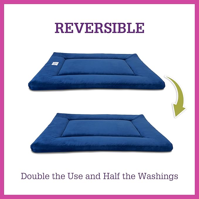 Pet Dreams Small Cat Bed - Crate Pad, Washable Cat Mat, Non-Toxic, Flat Indoor Kitten Bed, Fits iCrate 18, 24, 30, 36, 42, 48 Inches (Pink, X Small, 18")