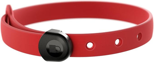 Dog Collar - Comfortable, Soft and Lightweight Adjustable Collar with Name Tag Ring for Miniature Dogs and Puppies - Non Breakaway Cat Collar by Nuvuq (Red, Mini)