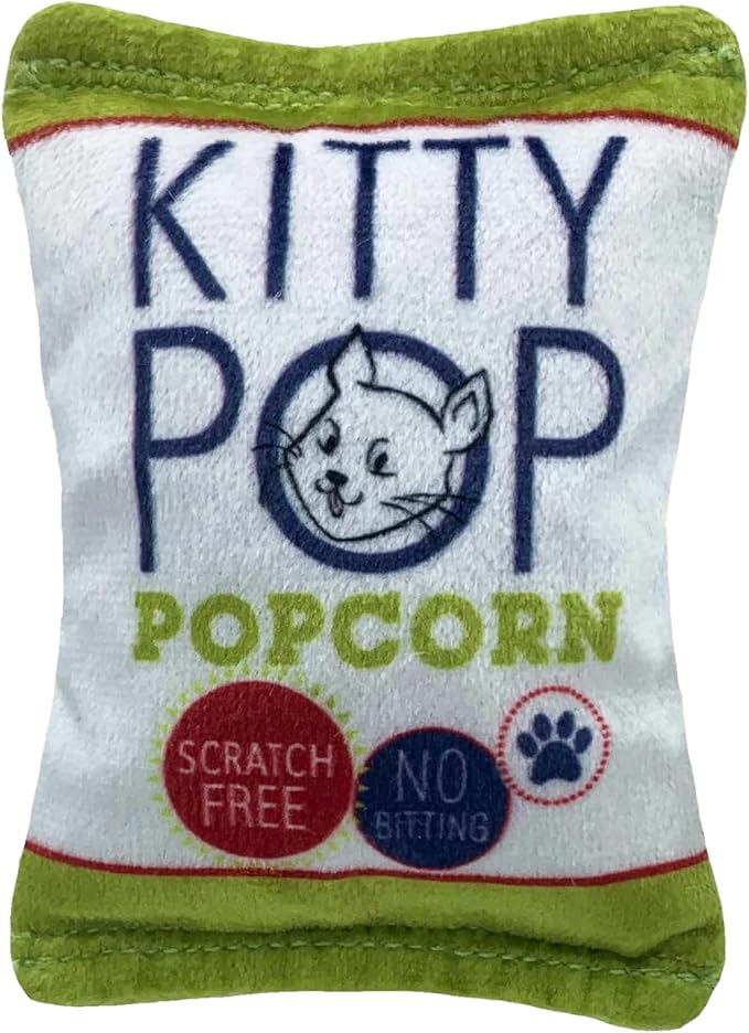 Huxley & Kent Plush Cat Toy - Interactive Catnip Toy for Cats & Kittens - Soft with Crinkle & Catnip - Fun Indoor Play - Kitty Pop