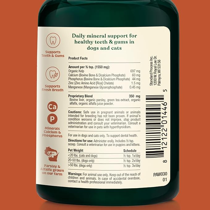 Spirited Paw Pet Health Bundle - Dental & Joint Support for Dogs - Teeth Powder & Chewable Wafers for Plaque, Tartar, and Mobility - 165 g Powder & 100 Wafers