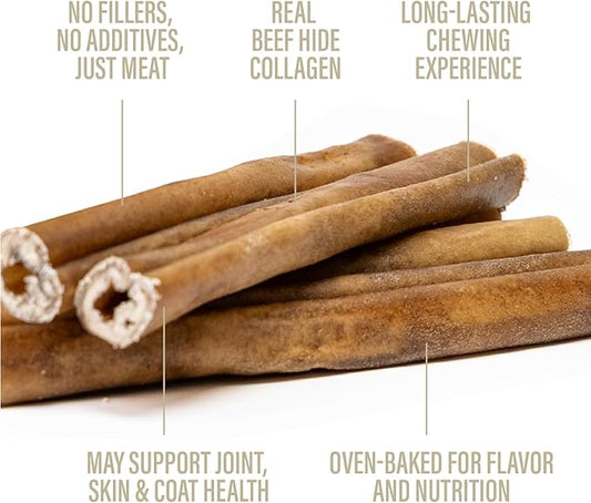 Chewer's Joy Collagen Sticks 5-6" (5 Count) - Natural Dog Treats - Single Ingredient Long-Lasting Chews, High Protein