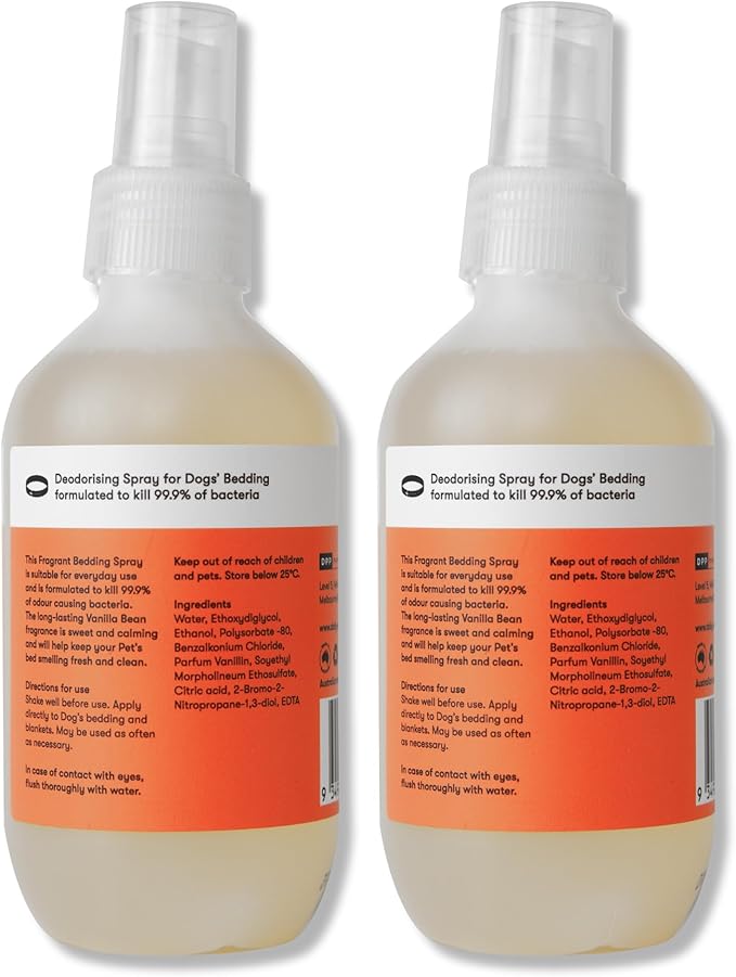 Deodorizing Spray - Pet Odor Spray for Home, Dog & Cat Bedding, Toys, Blankets - 200ml (bundle of 2)