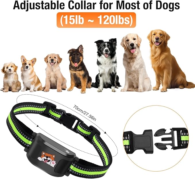 GPS + Wireless Dog Fence & Training Collar – No Subscription, App Geo-Fence 3280ft, 60-164ft Bluetooth Training, 3 Correction Modes, Auto Sleep/Wake, 7-Day Battery, 3-Dog Support