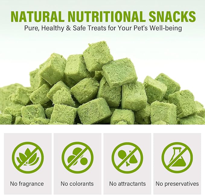 Cat Grass Treats, Organic Grass Treats for Indoor Cats, Hairball Relief & Dental Health Support, Natural Snacks with High Fiber Formula