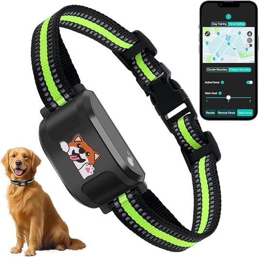 GPS + Wireless Dog Fence & Training Collar – No Subscription, App Geo-Fence 3280ft, 60-164ft Bluetooth Training, 3 Correction Modes, Auto Sleep/Wake, 7-Day Battery, 3-Dog Support