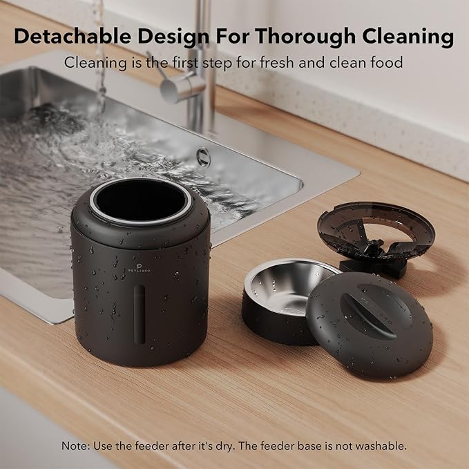 PETLIBRO Automatic Cat Feeder, 5G WiFi Automatic Dog Feeder with Freshness Preservation 5L + 6 Packs Pet Food Desiccant Bag Suitable Model PLAF001, PLAF101, PLAF005, PLAF006, PLAF103, PLAF203