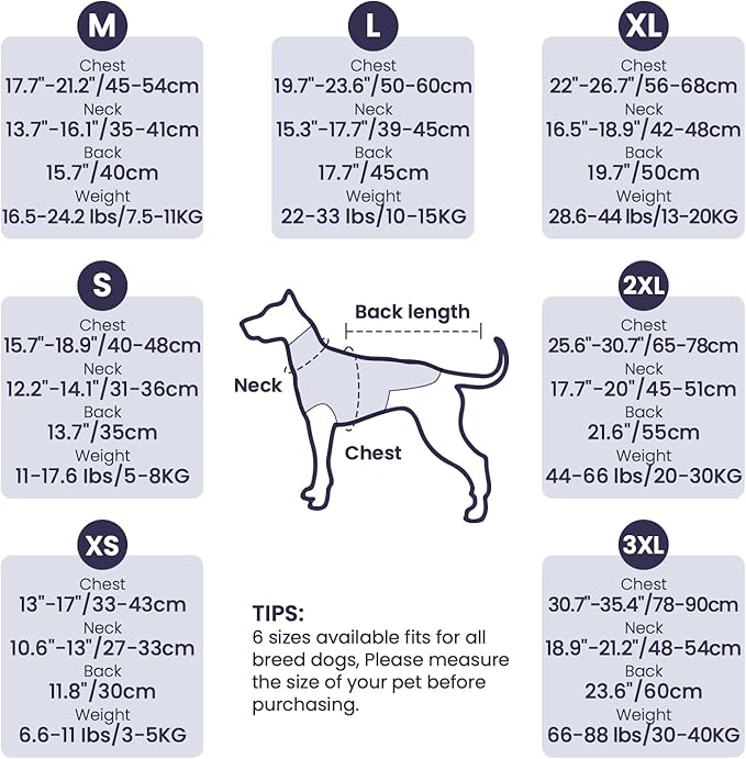 Dog Anxiety Vest and Coat, Skin-Friendly Anxiety Calming Hoodie with Ear Wrap, Dog Jacket for Thunder, Fireworks, Travel, Vet Visits and Separation - Keep Pet Calm Without Medicine & Training