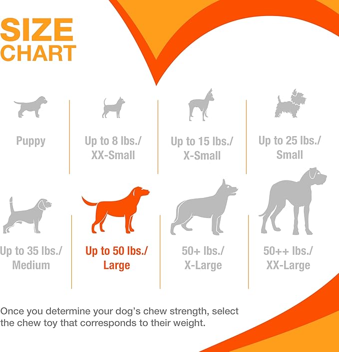 Nylabone Ergonomic Hold Wishbone Power Chew Toy for Dogs, Dog Toys for Aggressive Chewers, Bison Flavor, Large - Up to 50 lbs, 1 Count