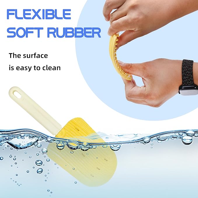 Pet Ice Cream Massage Comb, Cat Double-Sided Grooming Brush, Cat Tongue Brush for Cats Grooming Easily Removes Fur Reducing Hairballs (Yellow)