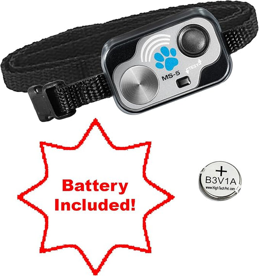 High Tech Pet MS-5 Automatic Pet Door Collar from Brand - Water Resistant - Rugged - Light Weight - Long Life Battery Included - Directional Ultrasonic Signal - USA Customer Service