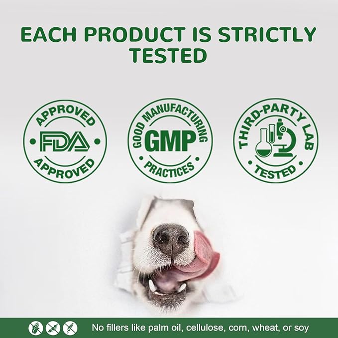 Dog Itch Relief Chews for Large Dogs Paw Licking Itchy Skin Seasonal Allergies, Probiotics with Astragalus Omega-3 for Coat Immune Supplement-150ct