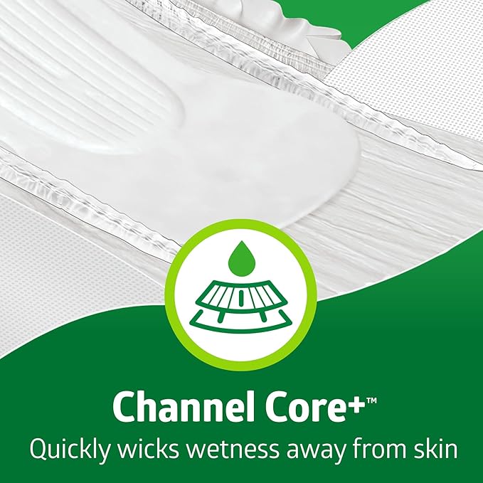 FitRight Adult Diapers, Extra+ Heavy Absorbency, M (Waist Size 32in-44in), 80 Count, OptiFit Incontinence Briefs for Men and Women, Disposable, Moisture-Wicking, Leak Protection,