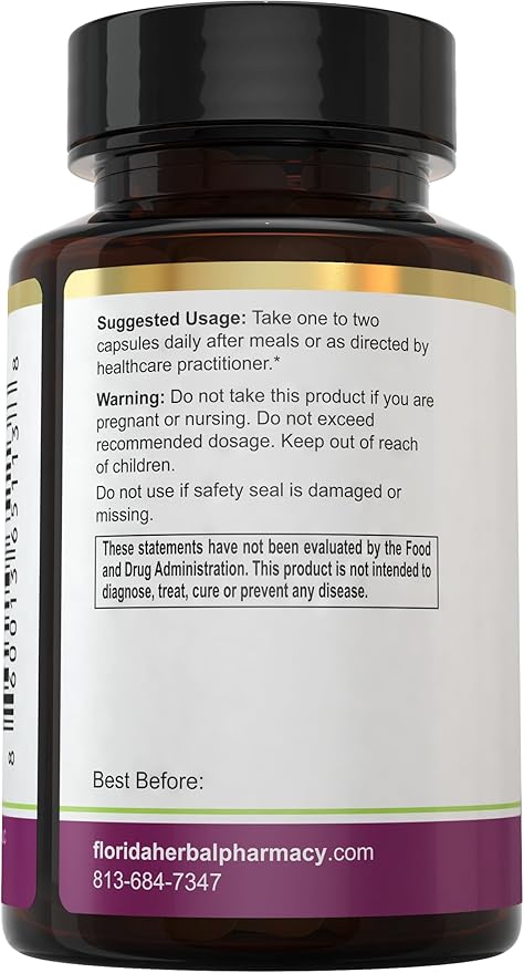 Florida Herbal Pharmacy, Paw Paw Extract Supplement Capsules 10:1 (120 Capsules) 500 mg per Capsule, 1000 mg Serving (Pack of 1)
