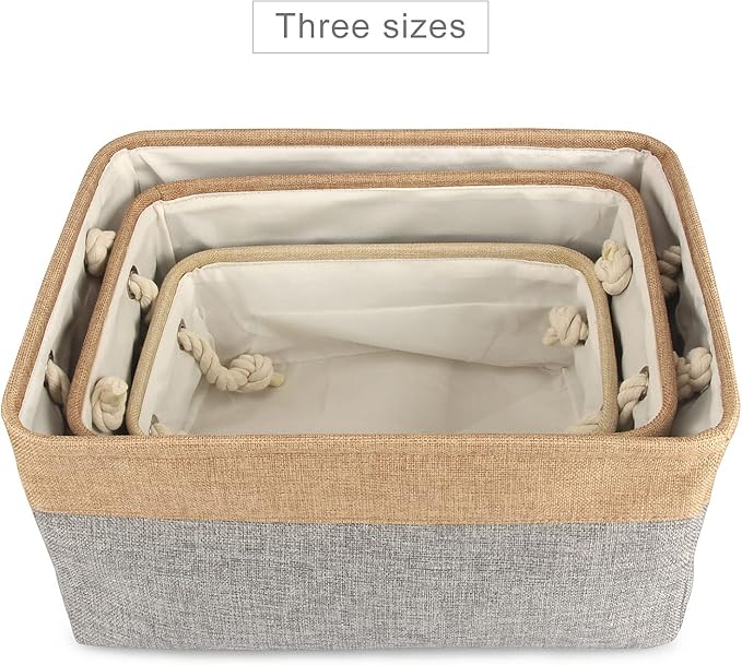 Dog Toy Box Storage Basket Bin with Personalized Custom Pet's Name Collapsible Rectangular Storage Bag For Organizing Dogs cat Clothes，Shoes，Pet Accessories (Gray, M)