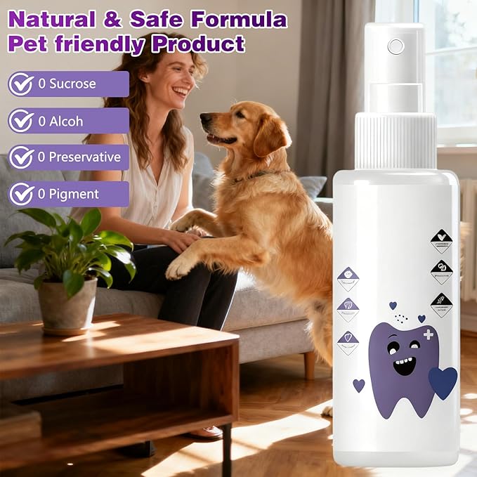 Pawbright Dental Water Additive, Specialized Dental Care Formula,Natural & Flavorless Formula to Fight Tartar,Promote Healthy Gums & Freshen Breath Easy Daily Use for All Pet(237ML)