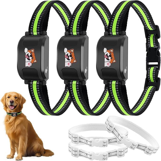 GPS + Wireless Dog Fence & Training Collar – No Subscription, App Geo-Fence 3280ft, 60-164ft Bluetooth Training, 3 Correction Modes, Auto Sleep/Wake, 7-Day Battery, 3-Dog Support