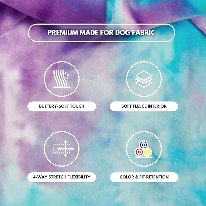 Spark Paws Human Hoodie - Premium Quality, Buttery Soft, Superior Comfort and Fit, Calming Fleece Interior, Suitable for All Styles – 90s Retro Sky Dye - XL