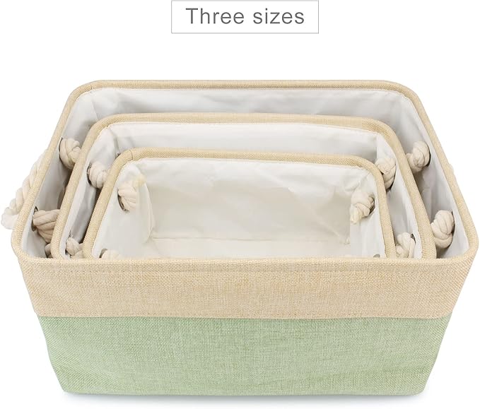 Dog Toy Box Storage Basket Bin with Personalized Custom Pet's Name Collapsible Rectangular Storage Bag For Organizing Dogs cat Clothes，Shoes，Pet Accessories (Green, M)