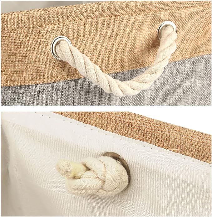 Dog Toy Box Storage Basket Bin with Personalized Custom Pet's Name Collapsible Rectangular Storage Bag For Organizing Dogs cat Clothes，Shoes，Pet Accessories (Gray, S)